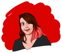 A digital drawing of Echo Gillette