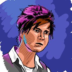 A digital drawing of Grace Petrie