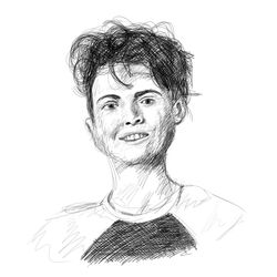 A digital drawing of cosplayer 'Olly Rose