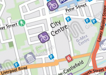 A map of Manchester